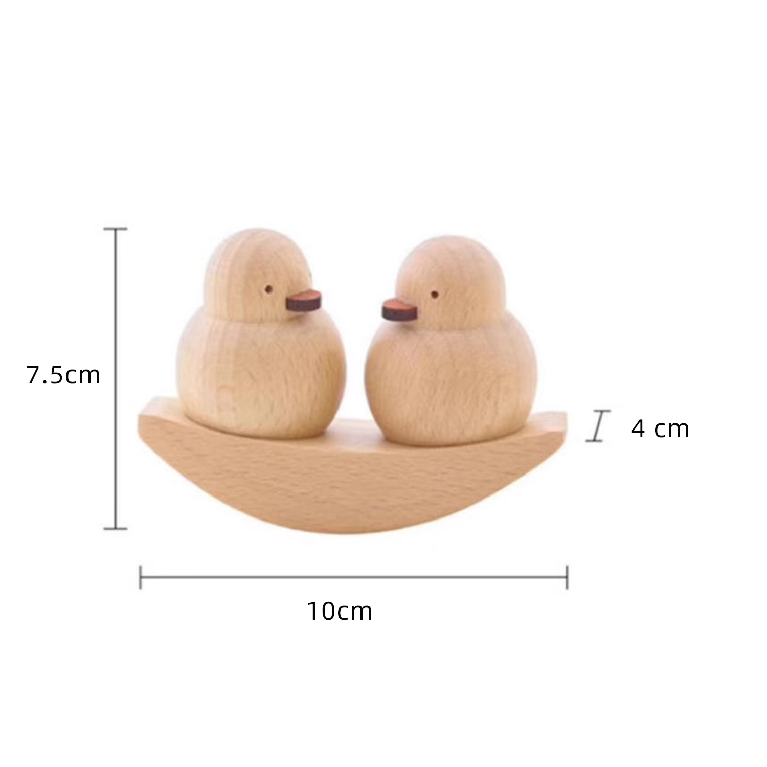Wooden Love Ducks Set - Creative Couple Desk Decor, Original Wood Style Gift for Valentine's, Wedding & Friendship - Image 7