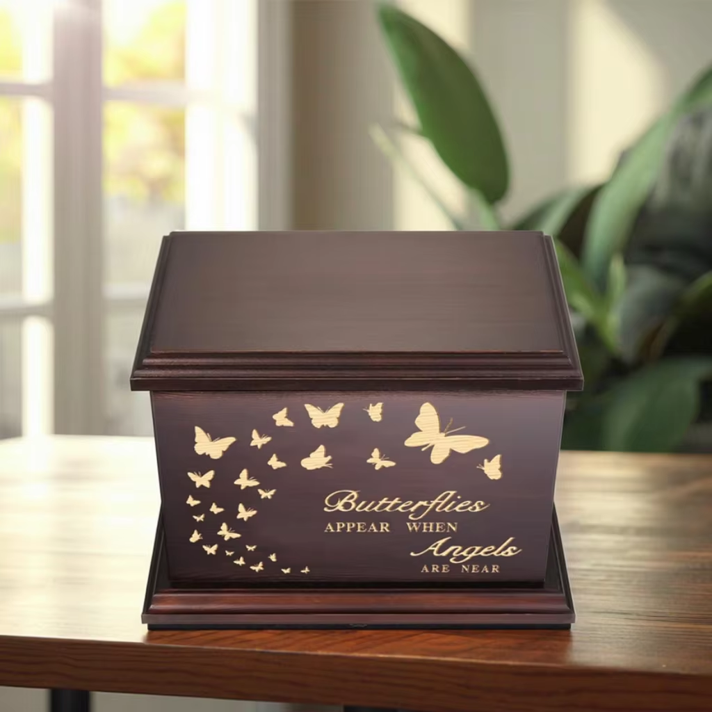 Memorial Urns for Human Ashes Adult Wooden Box and Casket for Ashes Men Women Child Large Burial Funeral Urns - Image 7