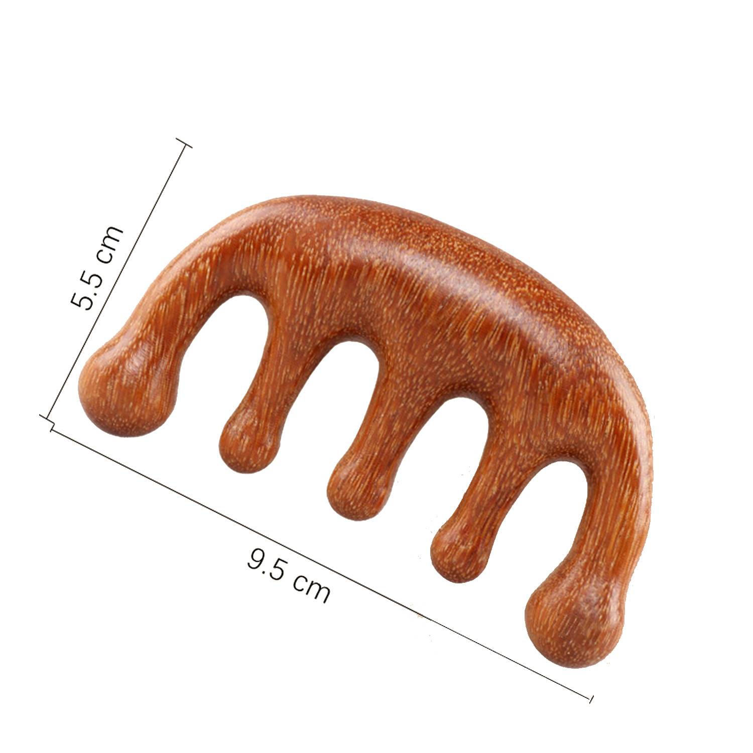 Wooden Scalp Massage Handmade 100% Natural Green Sandalwood Wide Tooth Combs Wood Massage Comb & Sandalwood Comb for Hair Care - Image 4