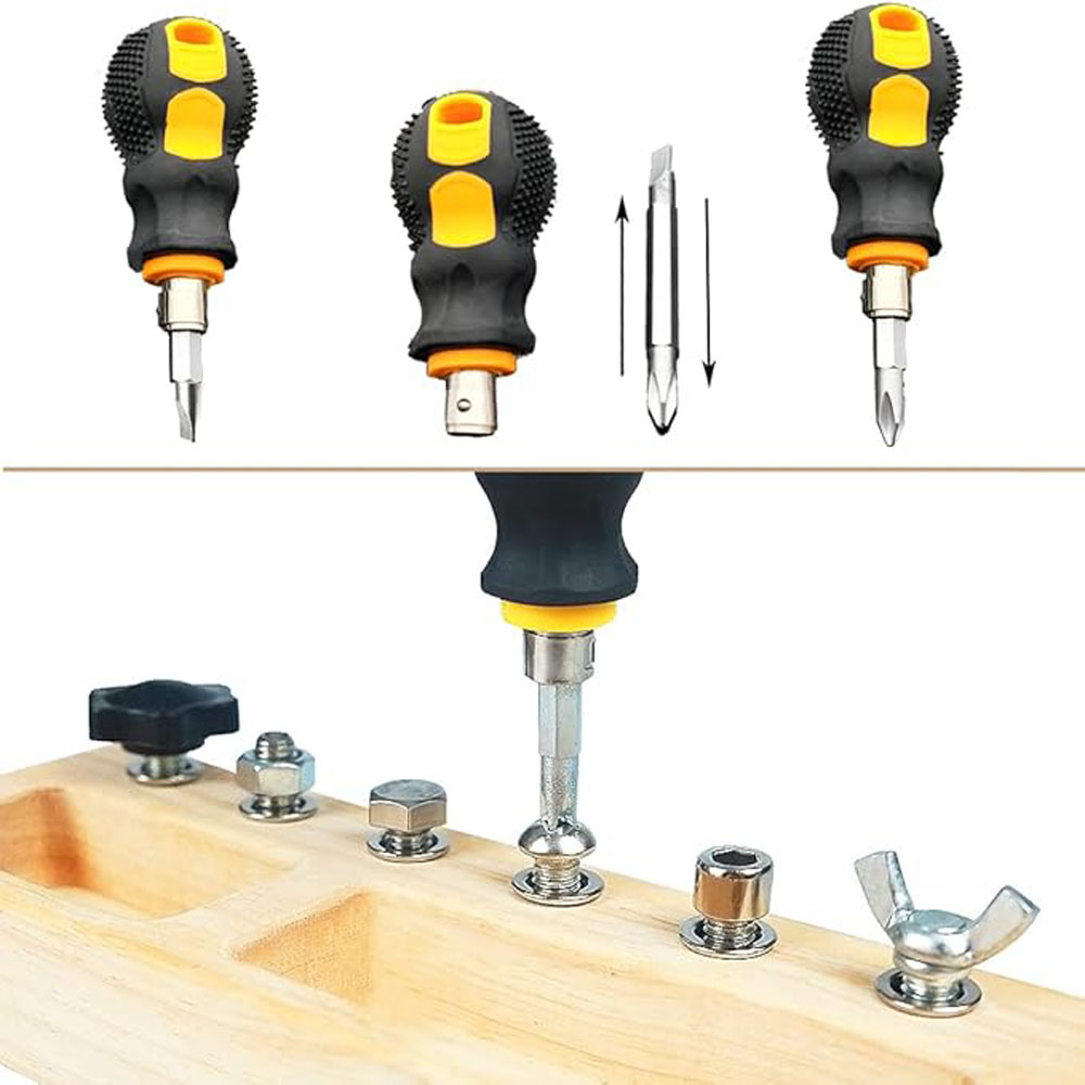 Montessori Screwdriver Board Set - 14-Piece Wooden Toy for Fine Motor Skills & Practical Life Learning for 3-5 Year Olds - Image 2