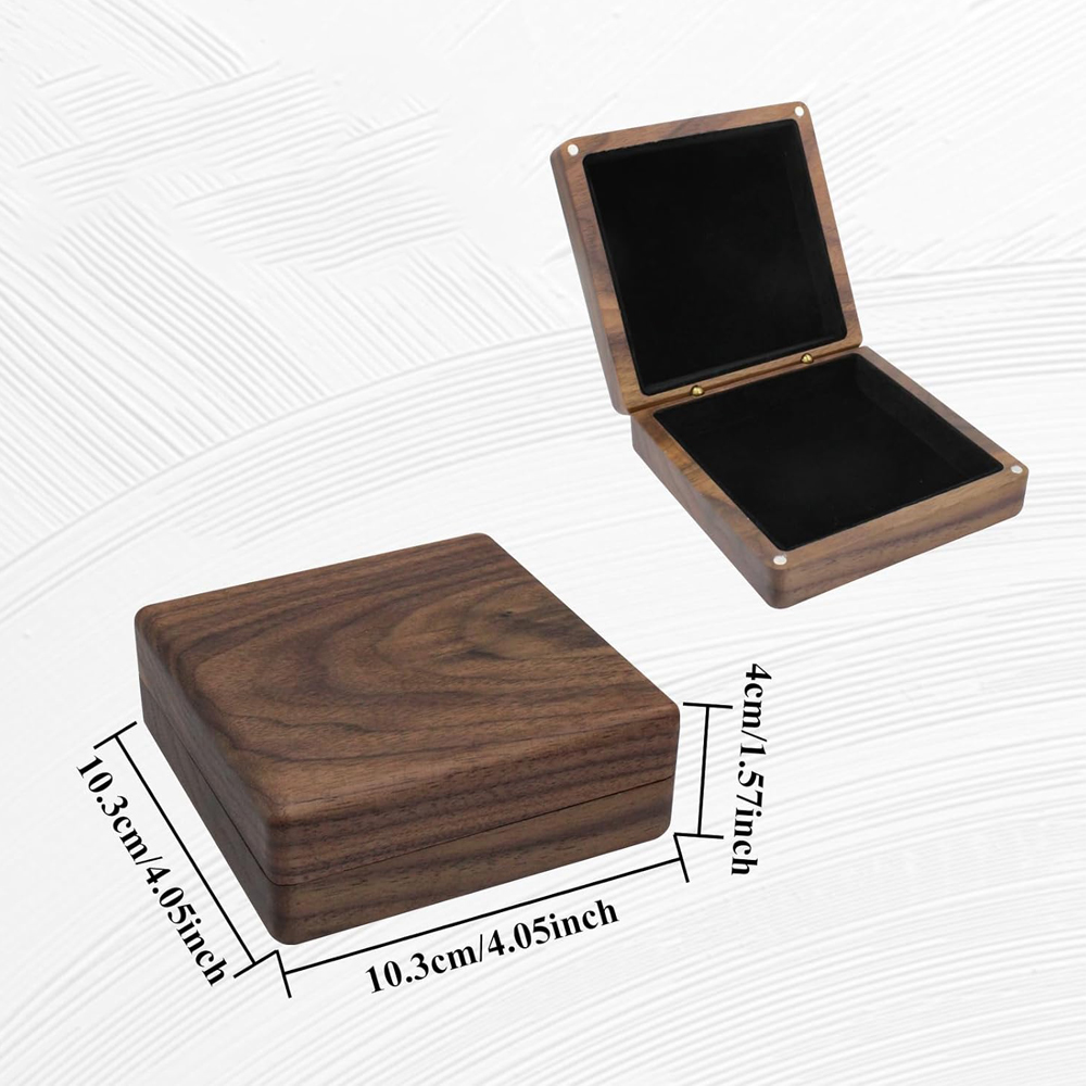 Vintage Jewelry Boxes square bracelet display case Jewelry gift box for bracelets Bracelet holder display wooden gift box - Image 4