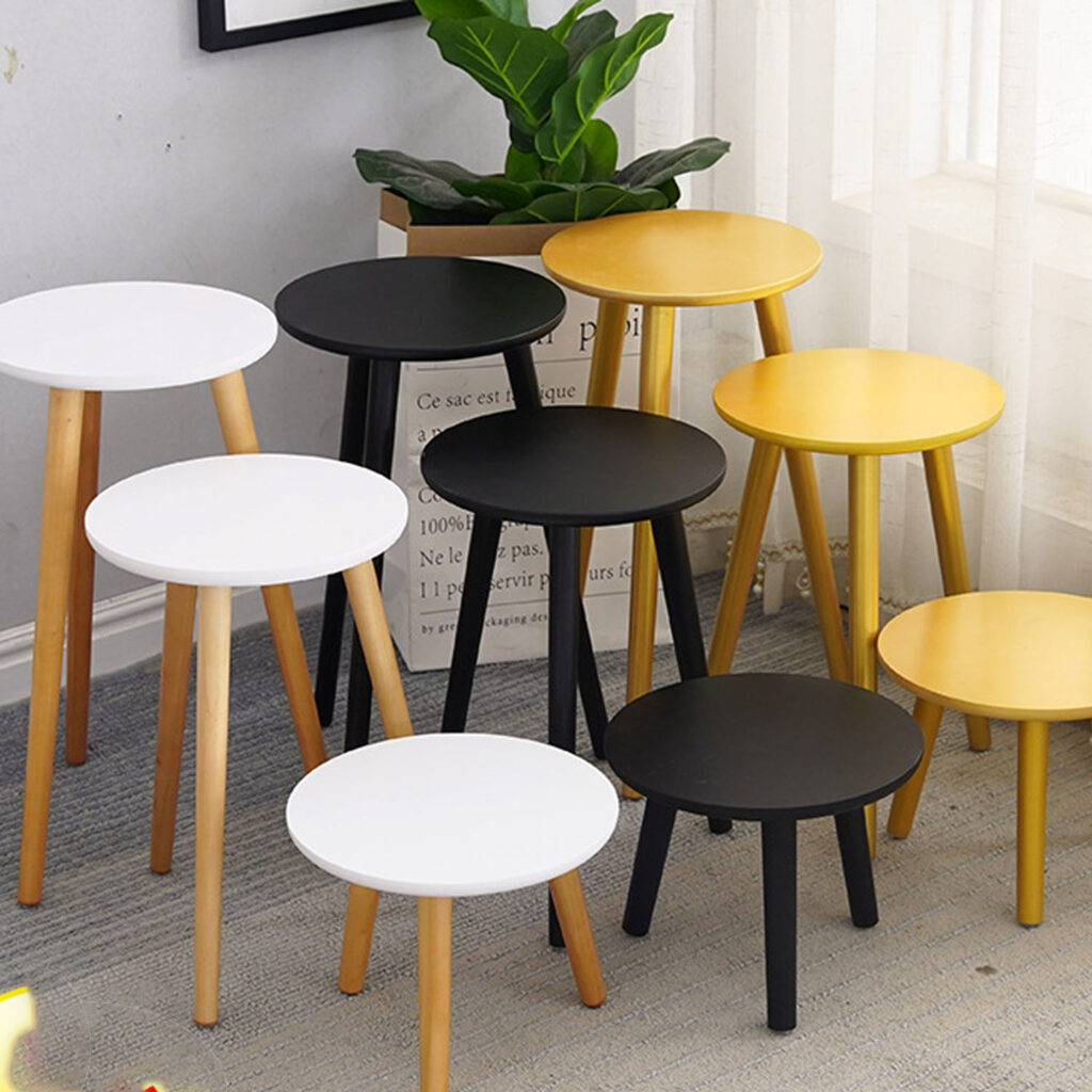 Minimalist Wood Side Table - Multi-Purpose Accent Table for Living Room, Bedroom, Office & Balcony