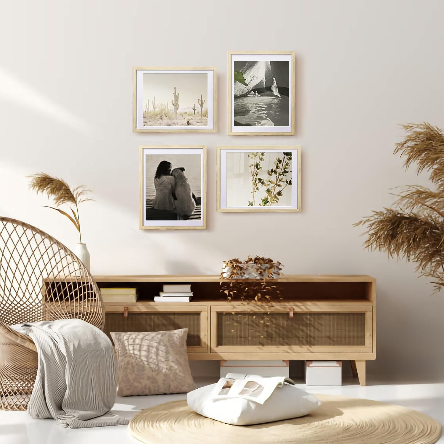 12x16 Inch Natural Wood Picture Frame Plexiglass Poster Frame for Wall or Tabletop Display - Image 7