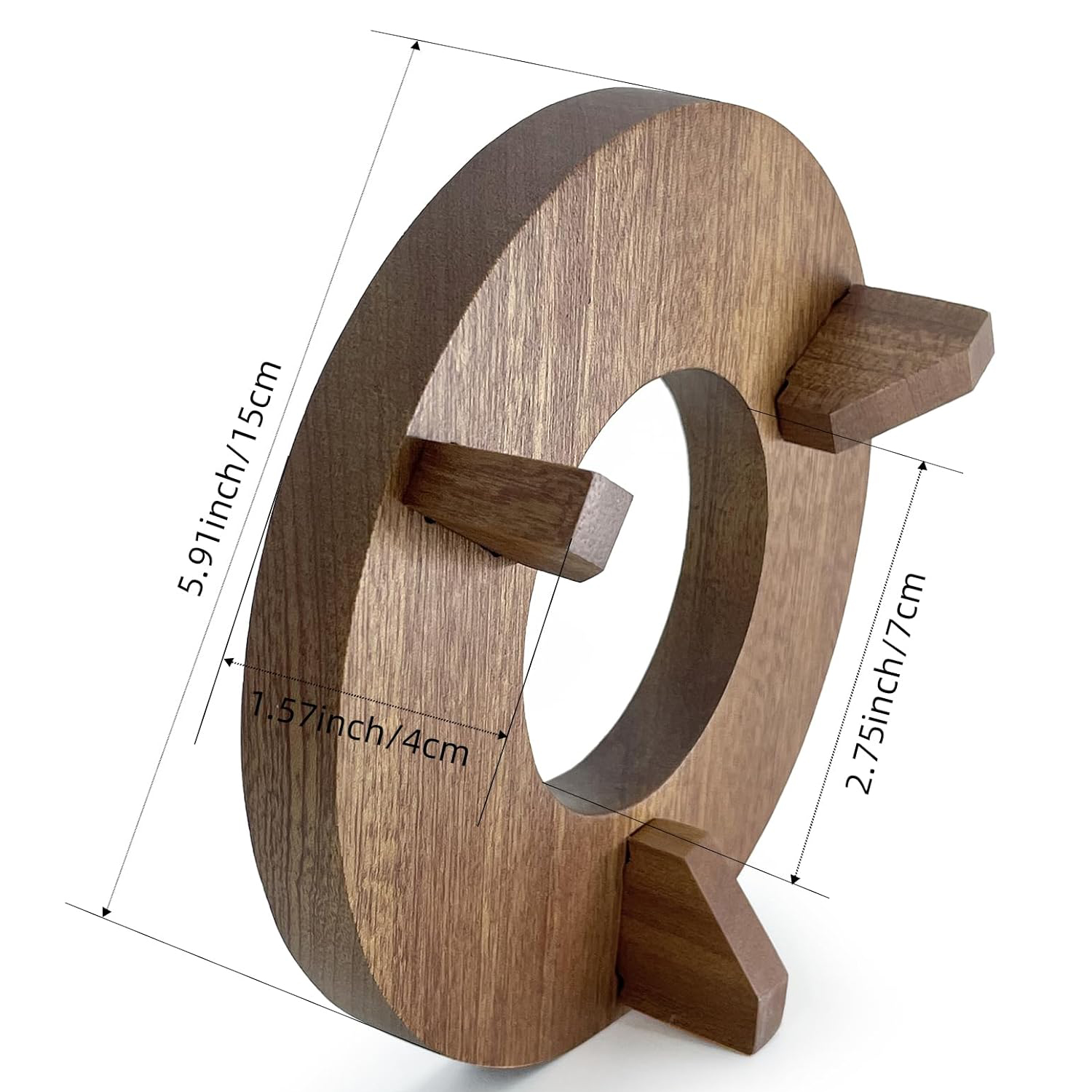 Wooden Basketball Stand Holder for Display Ball stand holder Wood display stand for basketball football crystal - Image 5