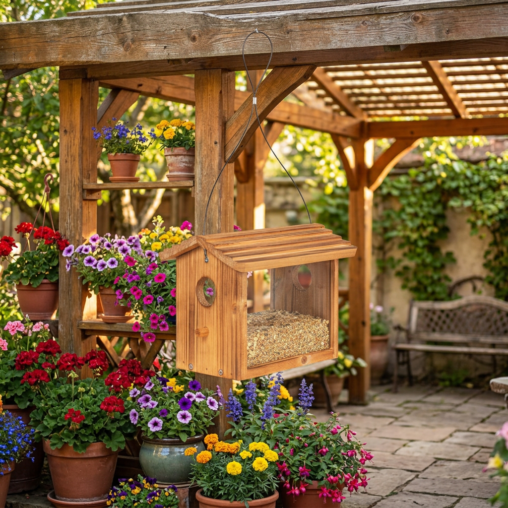 Bird Feeders for Outdoors Cardinal Bluebird Birdfeeder for Garden Decoration Yard - Image 7