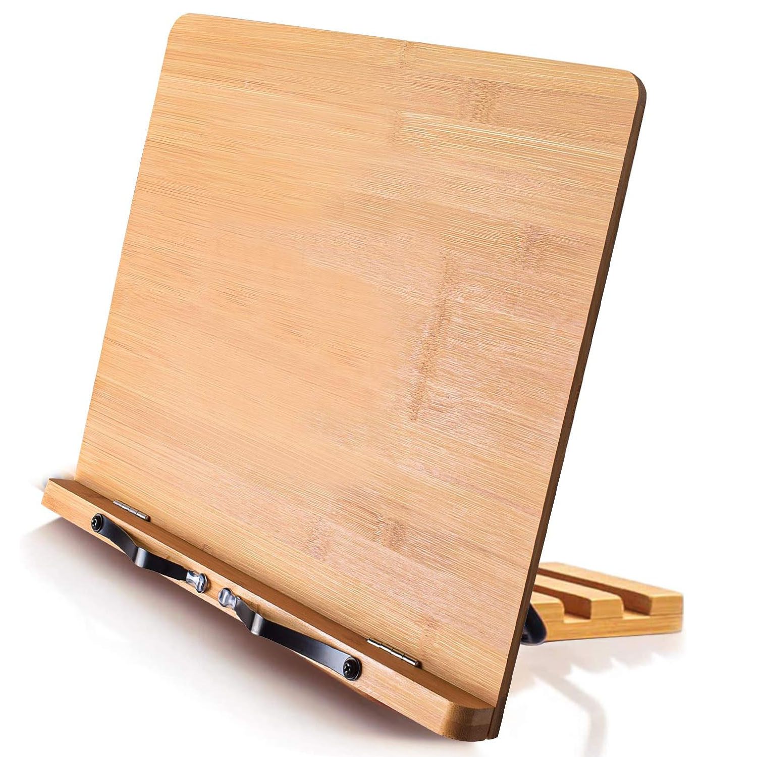 Adjustable bamboo reading stand and drawing board