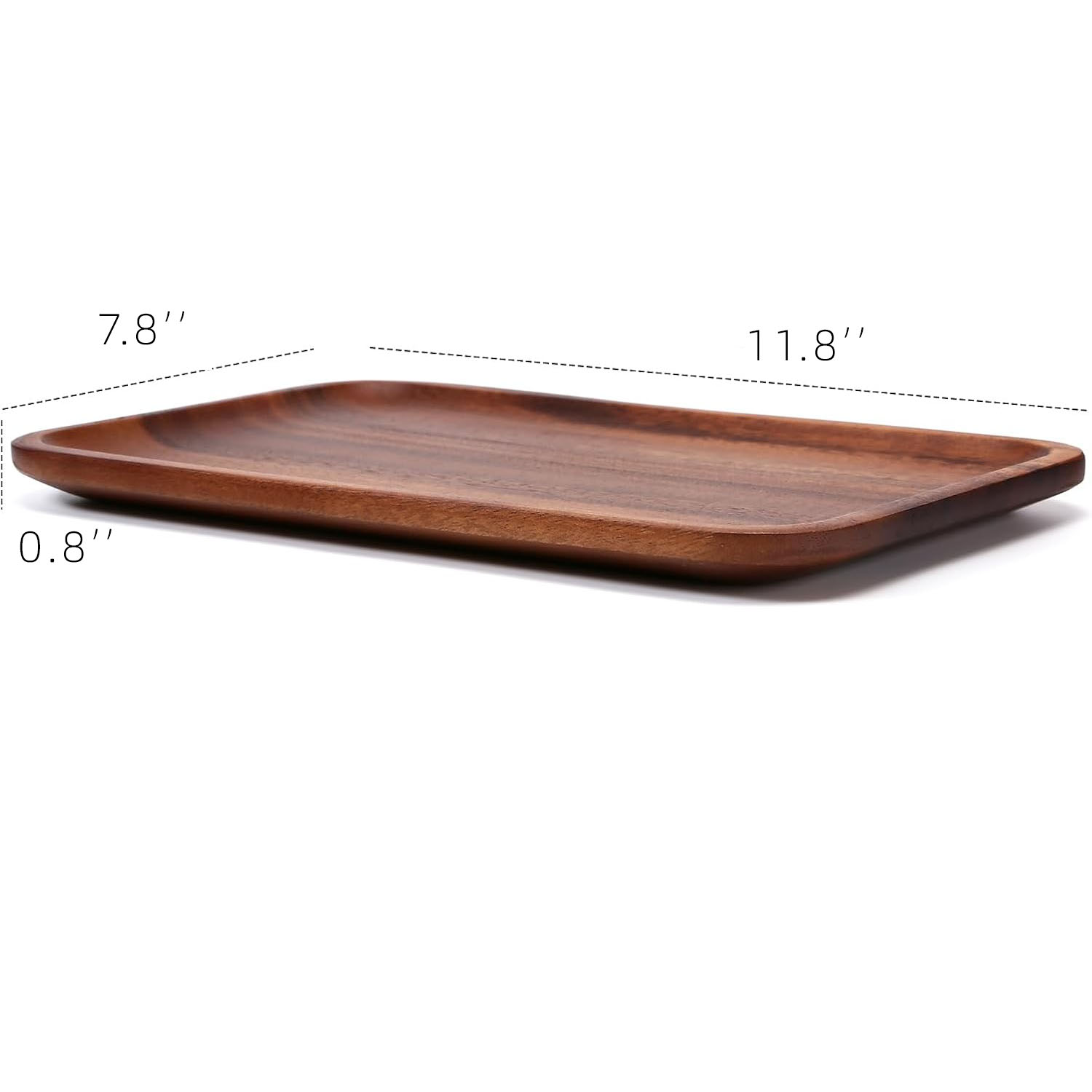 Acacia Wood American Style Foldable Valet Tray for Men Women Catch All Key Dump Bathroom Organizer Decorative Wooden - Image 7