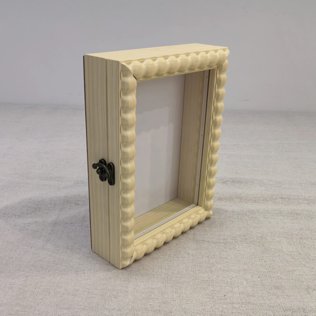 Wooden Beaded Picture Frame Display Picture 4 x 6 Boho Farmhouse Photo Frame Birthday Wedding Anniversaries Gift for Vintage Rustic Wall and Tabletop Display Decor