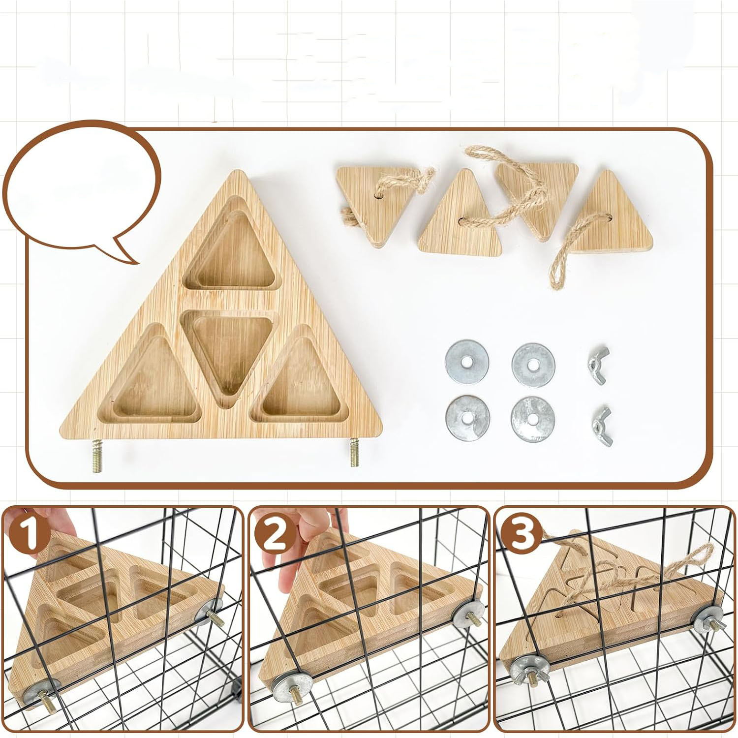 Wooden Bird Foraging Feeder Box - Interactive Puzzle Toy for Medium & Large Parrots, Eco-Friendly Intelligence Game for Cockatoos, African Greys, Macaws & Amazons, Non-Toxic Natural Wood with Drawers - Image 2