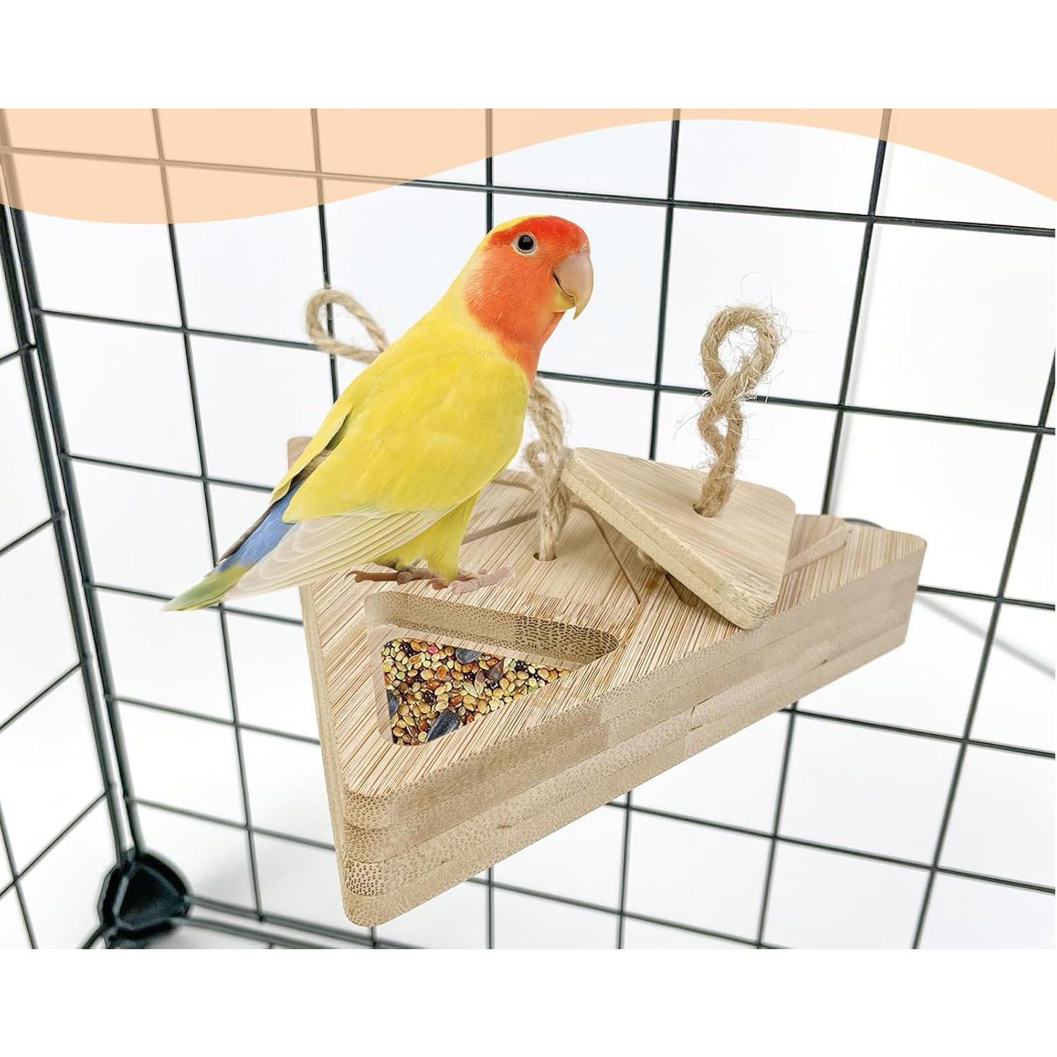 Wooden Bird Foraging Feeder Box - Interactive Puzzle Toy for Medium & Large Parrots, Eco-Friendly Intelligence Game for Cockatoos, African Greys, Macaws & Amazons, Non-Toxic Natural Wood with Drawers - Image 4