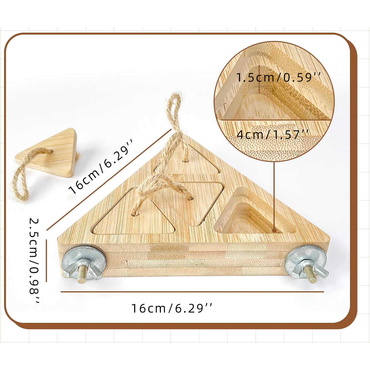 Wooden Bird Foraging Feeder Box - Interactive Puzzle Toy for Medium & Large Parrots, Eco-Friendly Intelligence Game for Cockatoos, African Greys, Macaws & Amazons, Non-Toxic Natural Wood with Drawers - Image 6