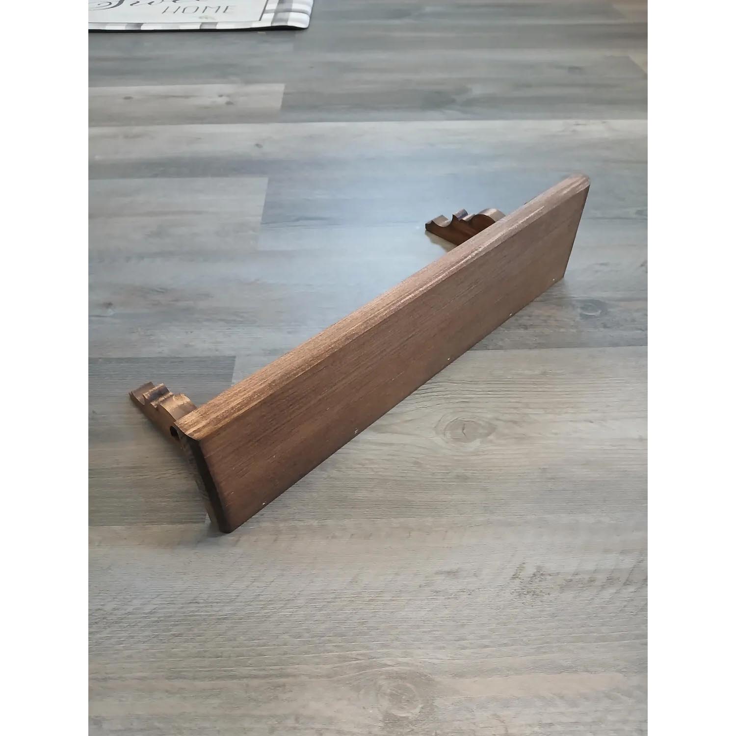 Rustic Pine Floating Wall Shelf with Live Edge Wood & Sturdy Low Support Bracket – Farmhouse Wall Decor - Image 2