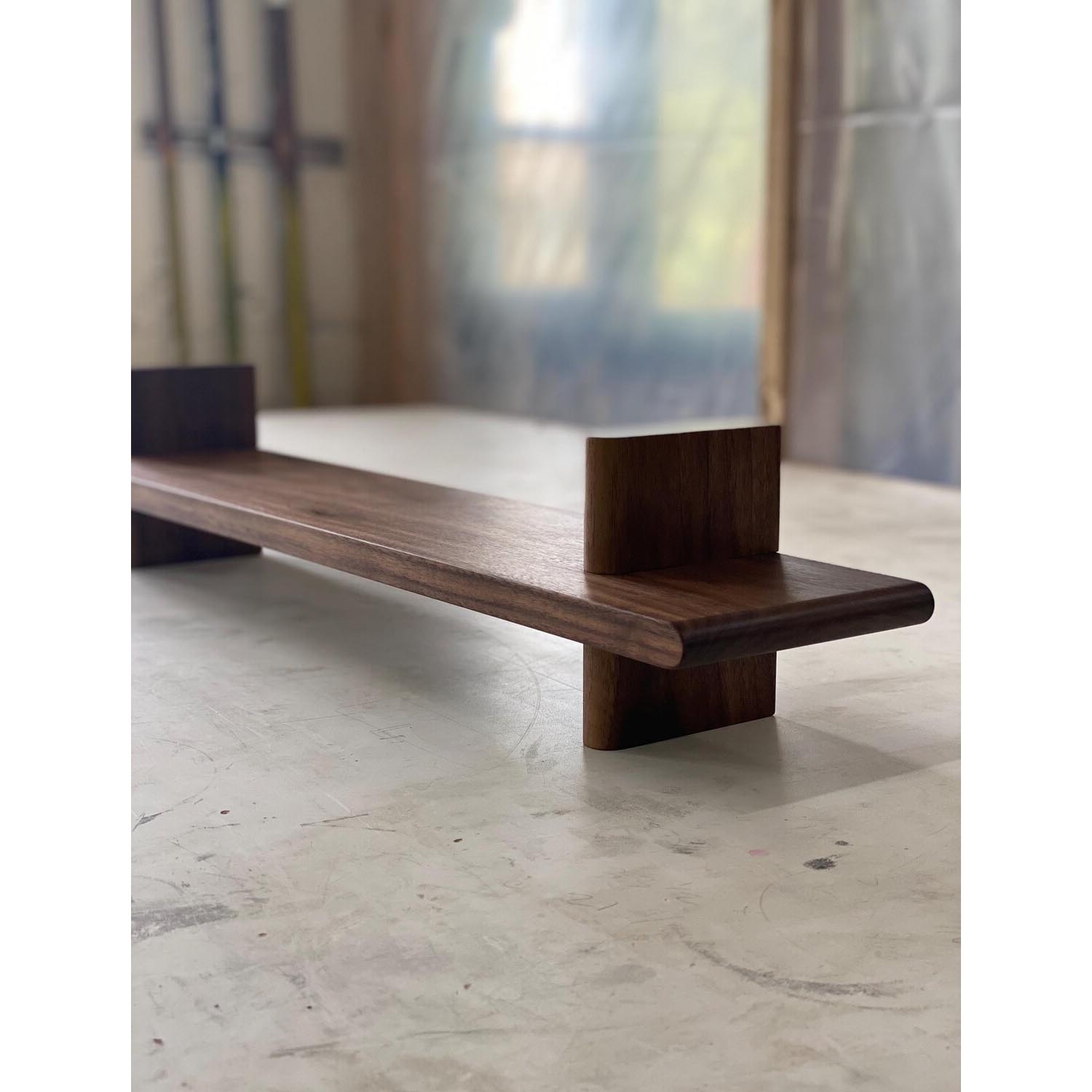 Minimalist Wooden Wall Mounted Storage Shelf – Handcrafted Wall Shelving for Plants & Books, Ideal for Bathroom or Entryway - Image 3