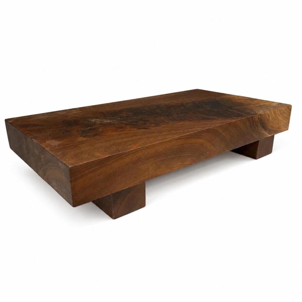 Handmade Walnut Wood Desktop Riser – Tabletop Plant Tray & Candle Decor Display Tray
