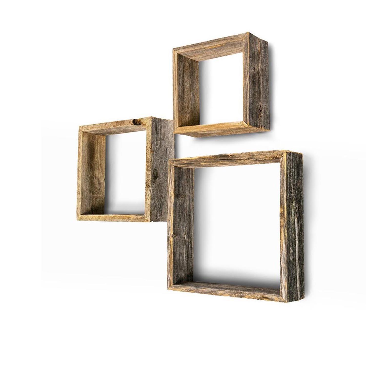Modern Wood Floating Shelves Set of 3 – Wall Mounted Kitchen & Bedroom Storage Shelves for Display & Wall Decor - Image 3