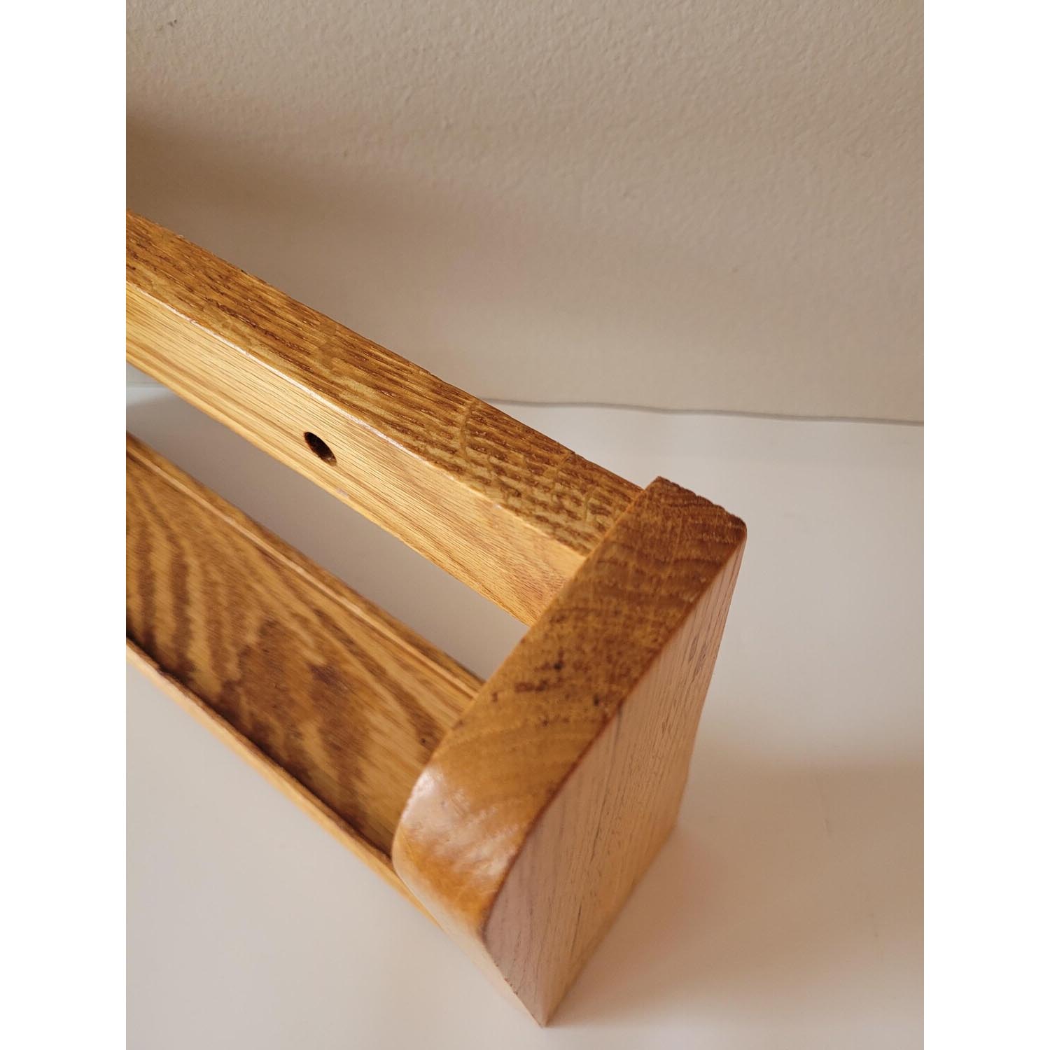 Rustic Recycled Wood Floating Shelves Set of 3 – Wall Mounted Storage Box Shelves for Wall Decor - Image 5