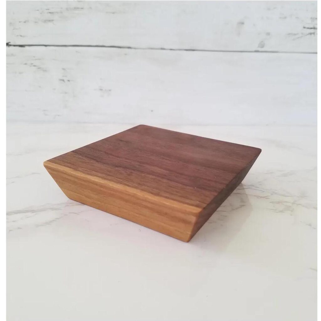 Solid Walnut Wood Display Stand – Ideal Wooden Display Base for Plants, Candles, Vases & Home Decorations