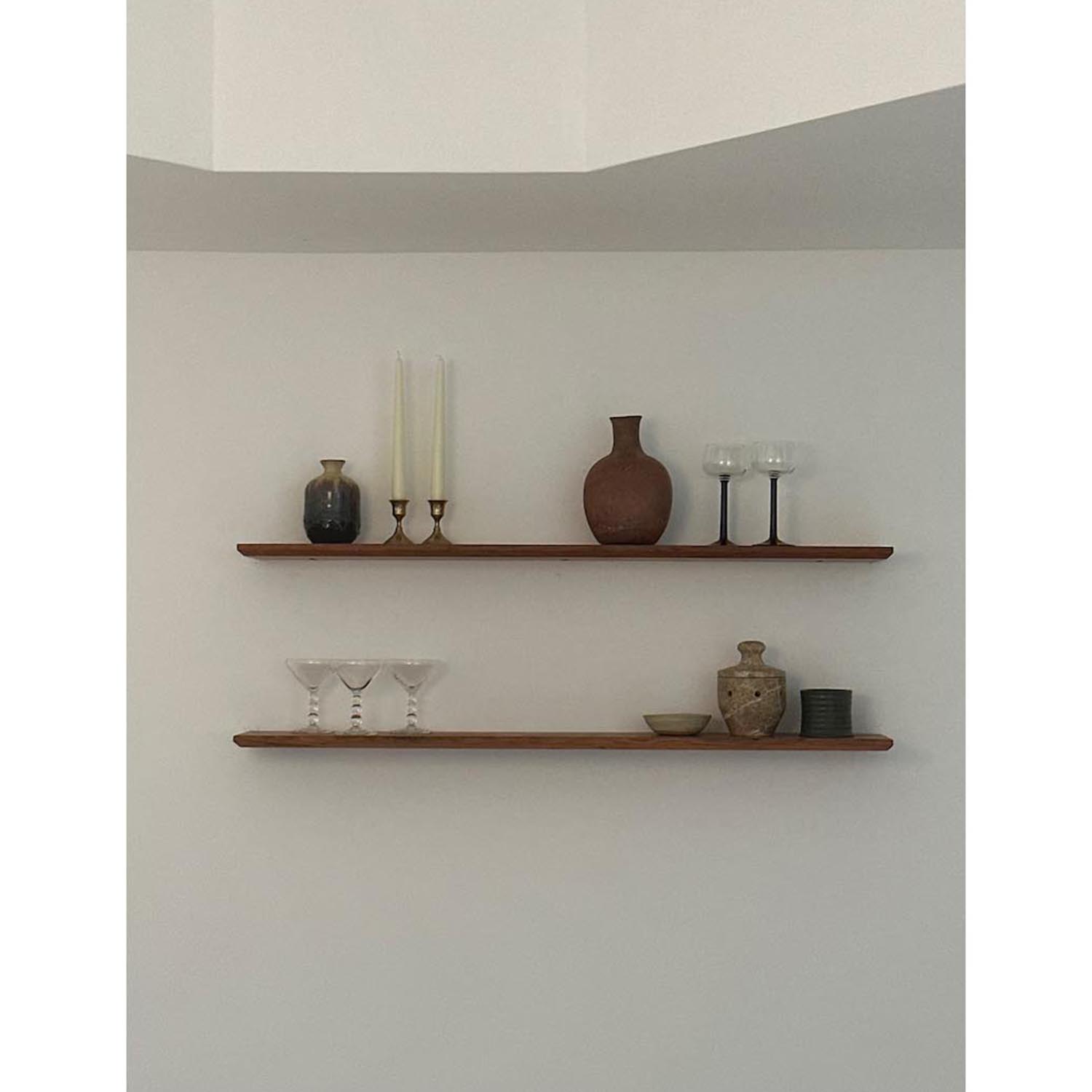 Minimalist Solid Wood Floating Shelf – Hidden-Mount Wall Storage & Display Shelf - Image 2