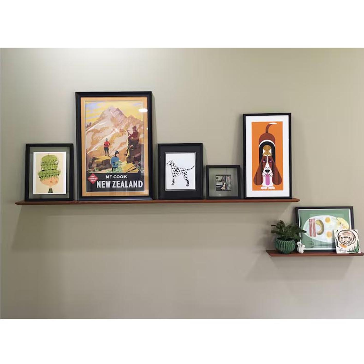 Minimalist Solid Wood Floating Shelf – Hidden-Mount Wall Storage & Display Shelf - Image 3