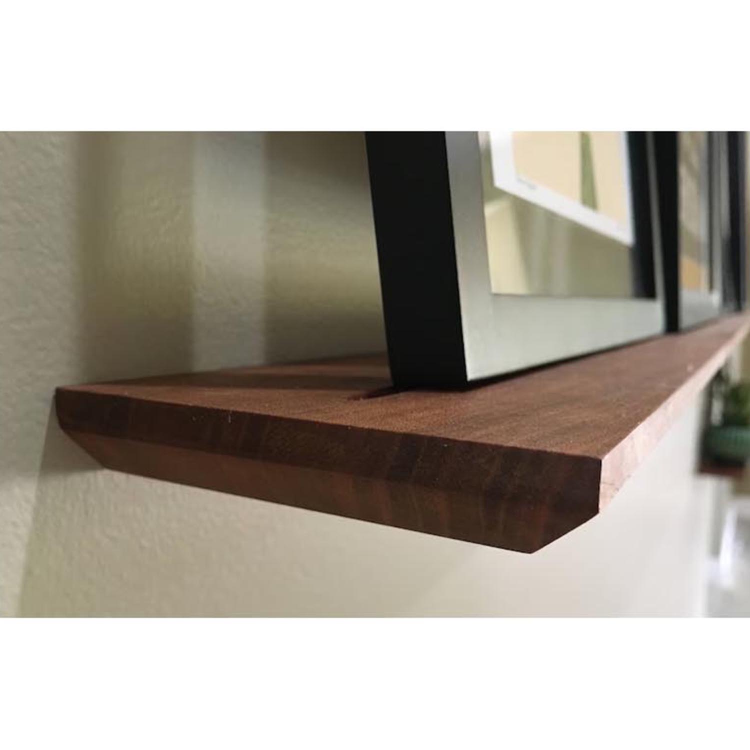 Minimalist Solid Wood Floating Shelf – Hidden-Mount Wall Storage & Display Shelf - Image 4