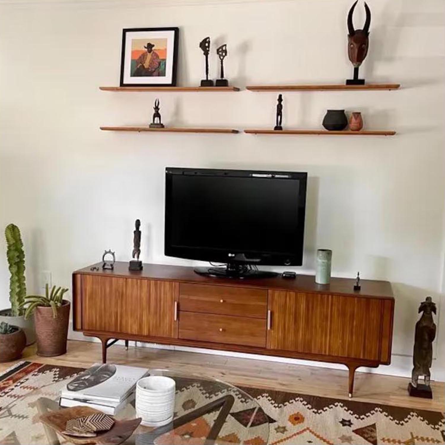 Minimalist Solid Wood Floating Shelf – Hidden-Mount Wall Storage & Display Shelf - Image 5
