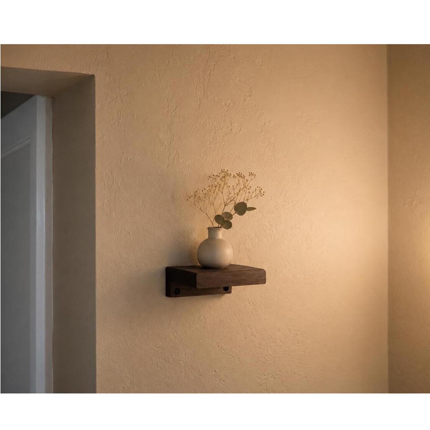 Solid Walnut Wood Mini Floating Shelf – Hidden Mount Small Wall Shelf for Display & Storage - Image 4