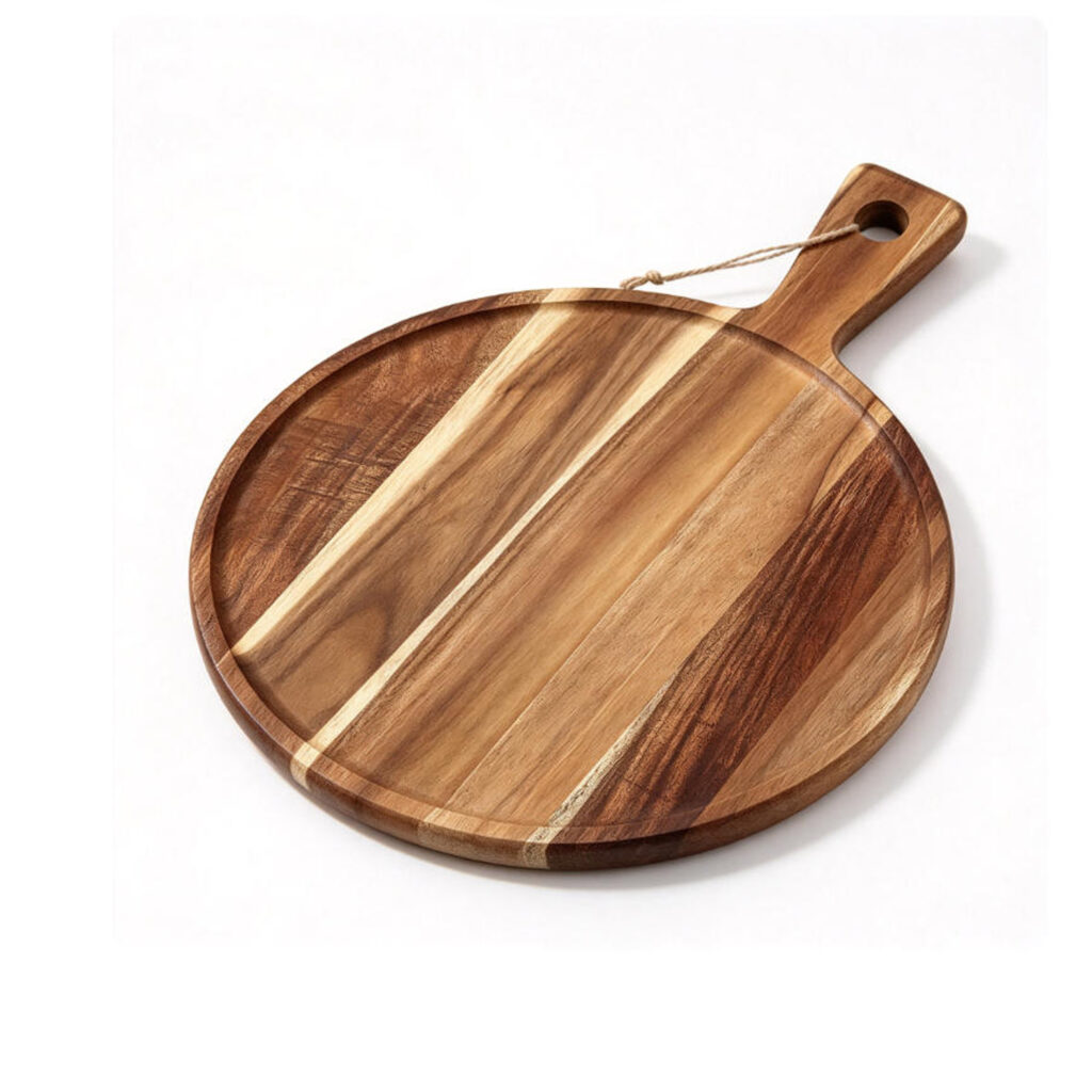 Acacia Cutting Board with Handle Decorative Wood Charcuterie Cheese  Tray Meat Serving Tray With Hanging Hole