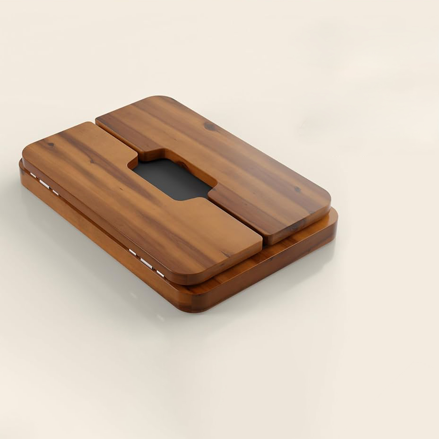 Wood Sofa Armrest Tray Foldable Couch Arm Table Couch Armrest Table Acacia Wood Sofa Arm Tray - Image 3