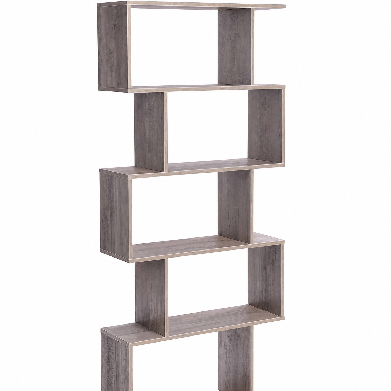 5-Tier Modern Wood Standing Type Bookcase Open Storage 27.6 X 9.4 X 62.6 Inches - Image 5