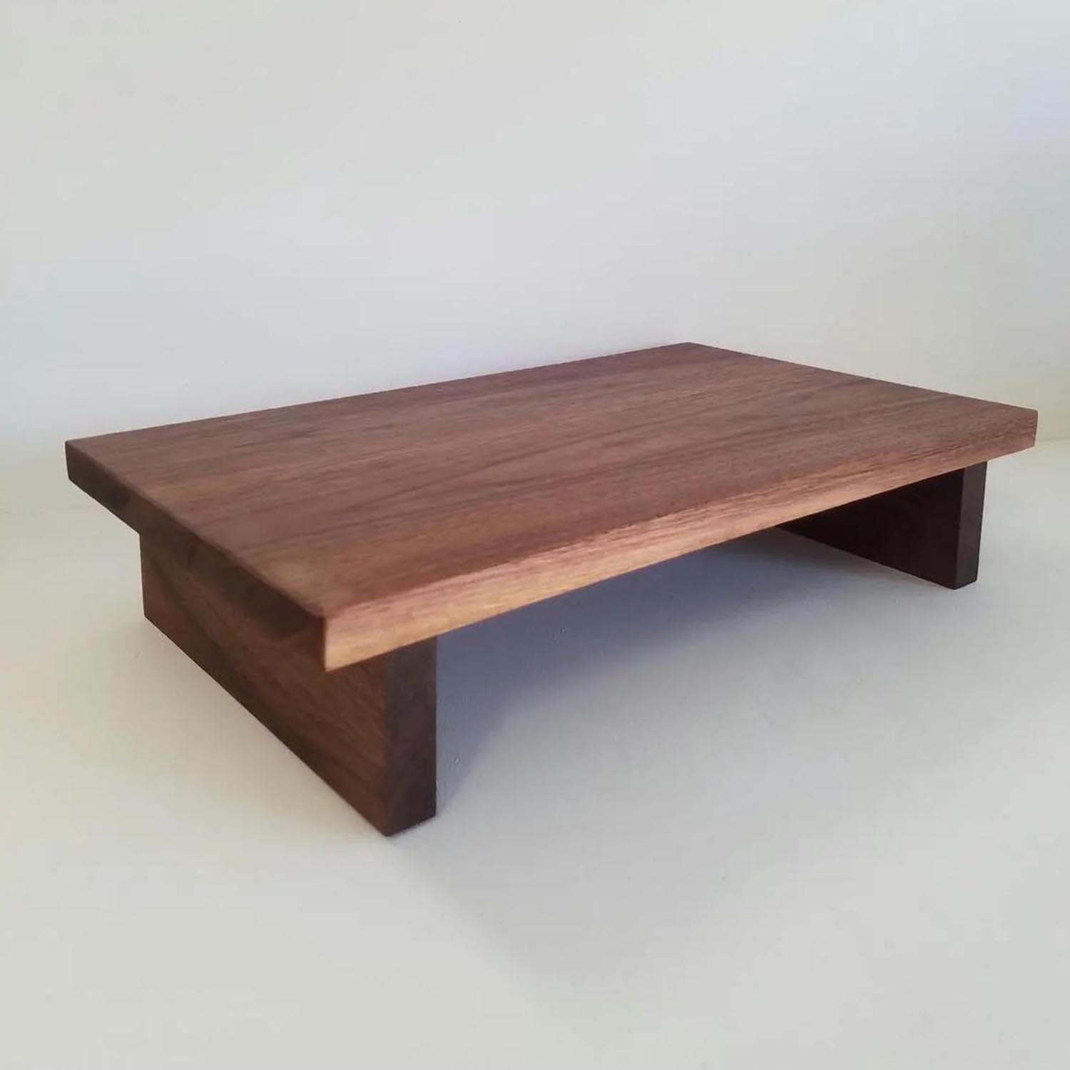 Walnut Wood Wall Display Shelf – Kitchen Storage Ledge & Home Wall Decor Shelving - Image 2