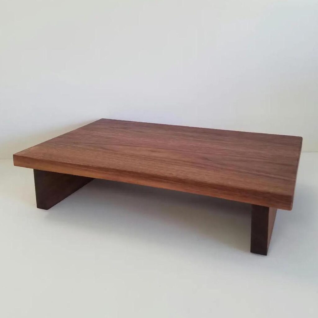 Walnut Wood Wall Display Shelf – Kitchen Storage Ledge & Home Wall Decor Shelving