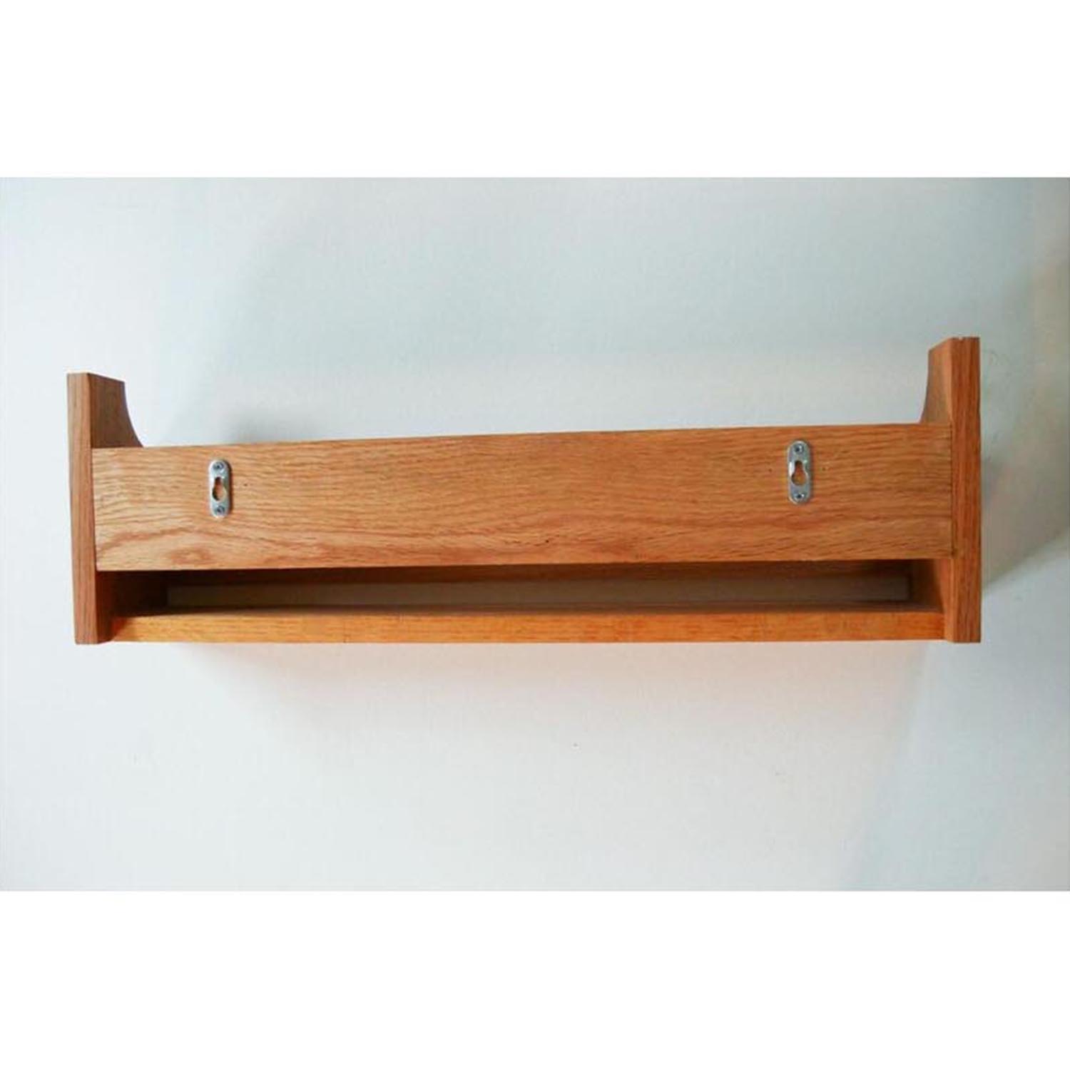 Vintage Wooden Wall Rack – Wall Mount Plate Display Shelf & Home Decor Display Bookshelf - Image 5